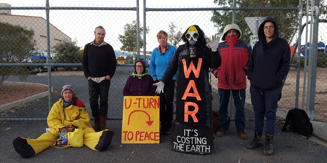 RAYTHEON FACILITY IN ALICE SPRINGS BLOCKADED BY ANTI-WAR ACTIVISTS